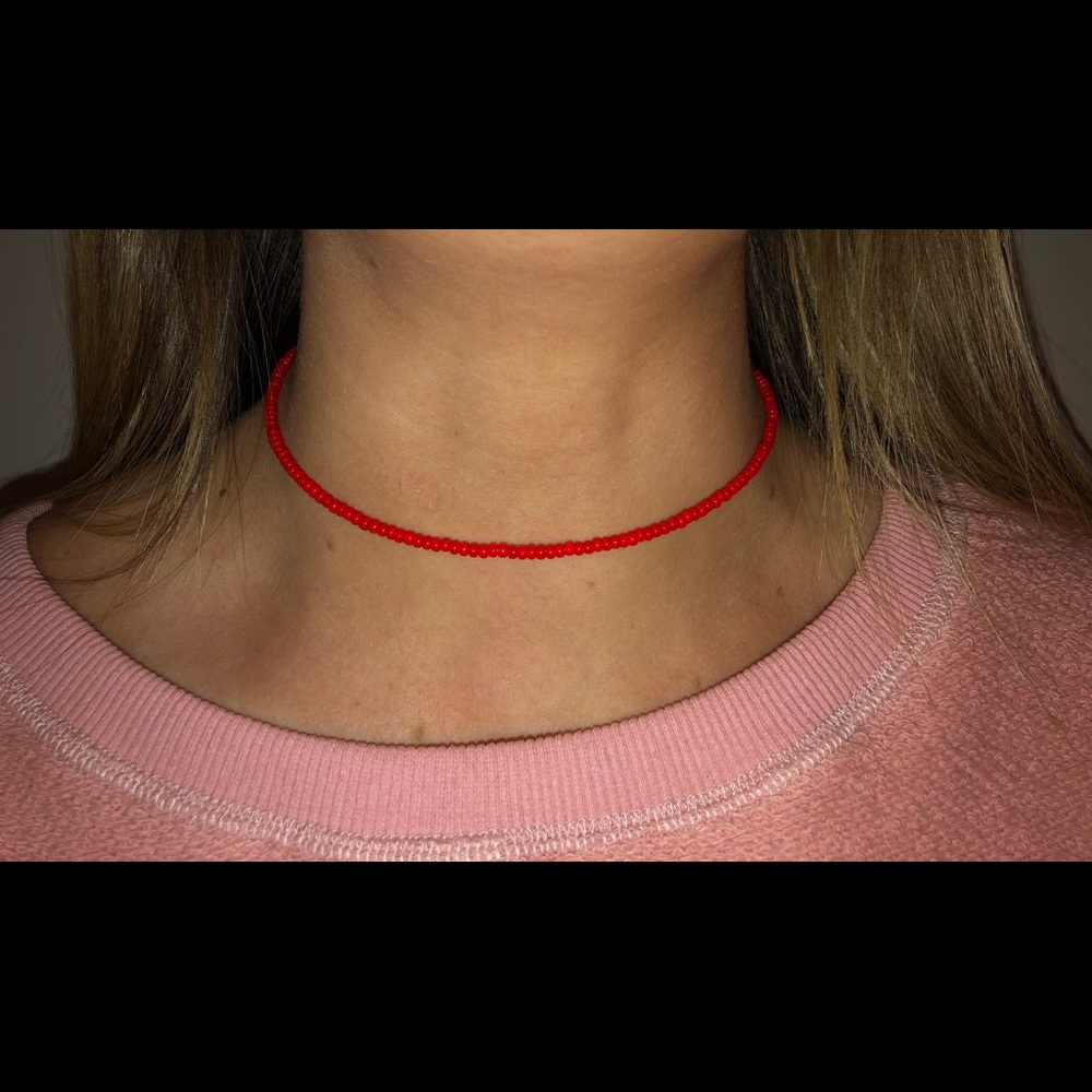 Red Beaded Necklace